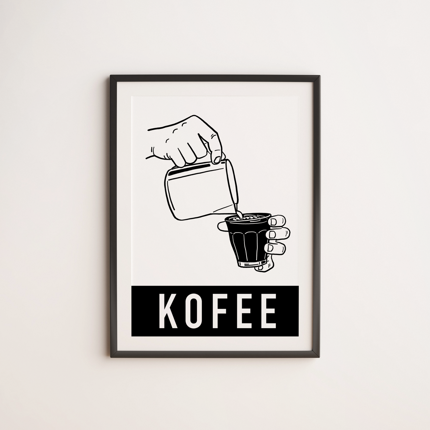 Kofee Poster Collection "Art Sequence" Latte