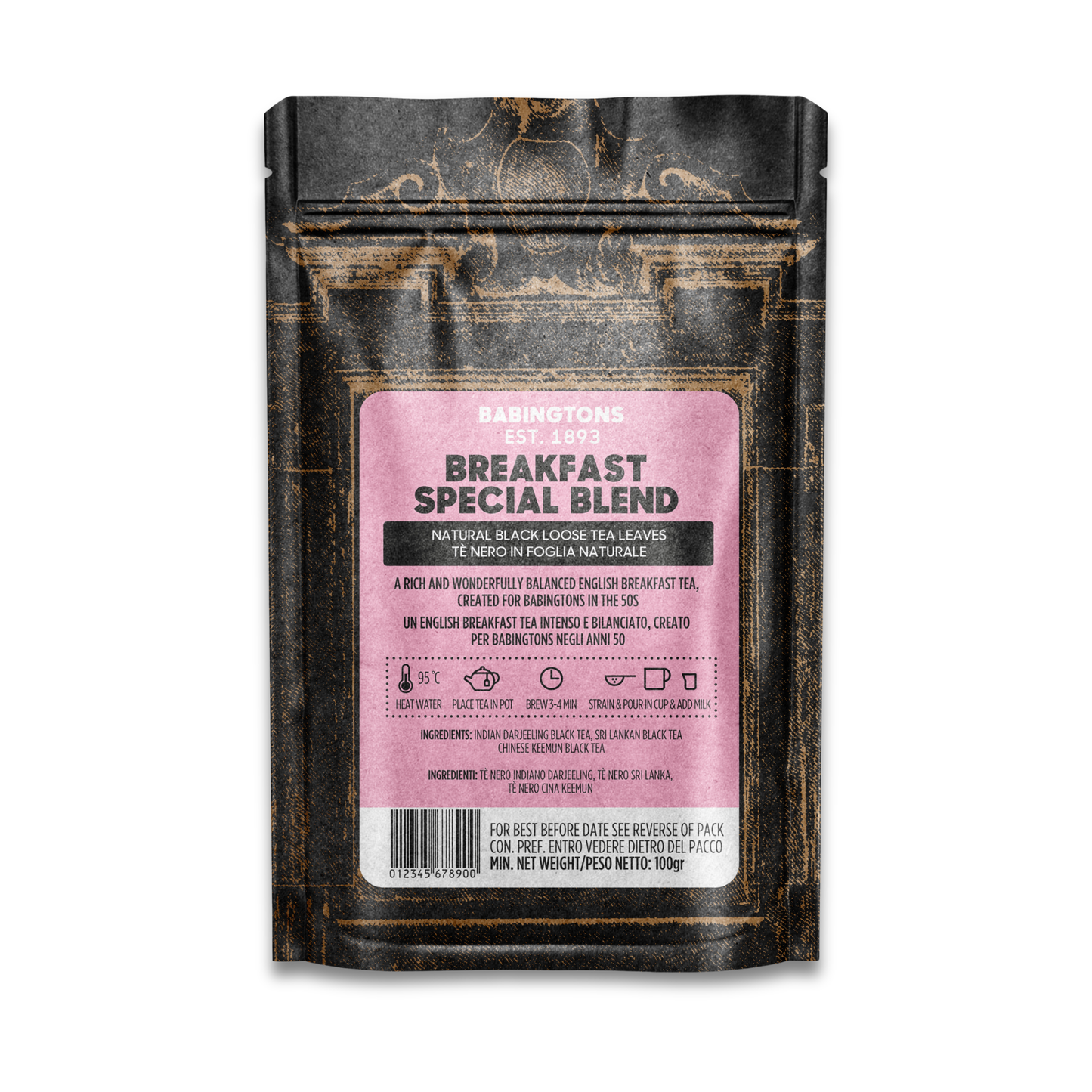 Babingtons English Breakfast – Loose Leaf Tea (100g)