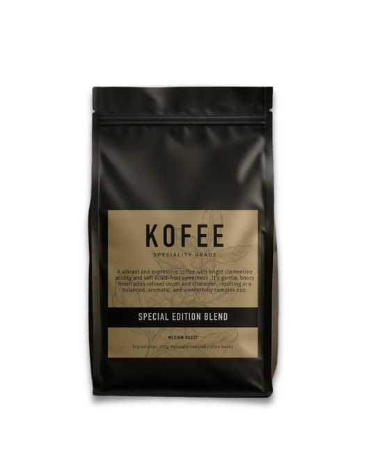 Kofee Speciality Grade - SPECIAL EDITION BLEND - ETHIOPIA, COLOMBIA & HONDURAS (200g BEANS)